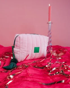 Pink Velvet Cosmetic Case