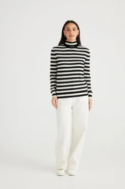 Quinn Knit | Black White