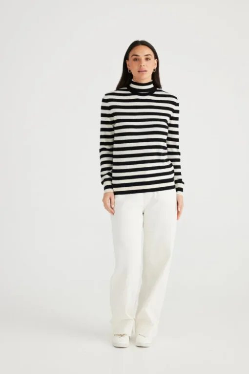 Quinn Knit | Black White