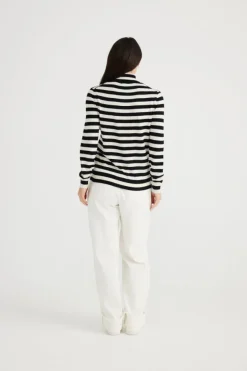 Quinn Knit | Black White