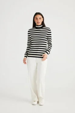Quinn Knit | Black White