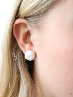 Ruby Earrings Pearl