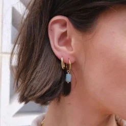 Sage Huggie Earrings