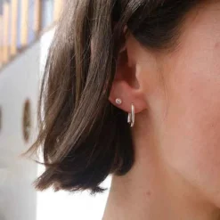 Sage Huggie Earrings
