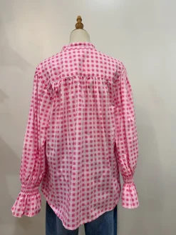 Sal & Lou - Amelia Shirt - Pink Gingham - Womens Fashion