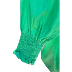 Sal & Lou - Charlie Frill Top - Green - Womens Fashion