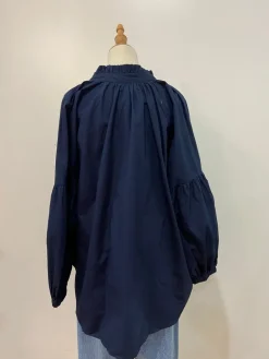 Sal & Lou - Lucy Frill Top - Navy - Womens Fashion