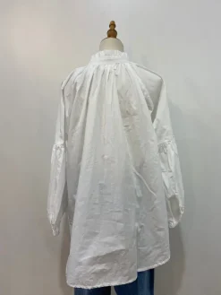 Sal & Lou - Lucy Frill Top - White - Womens Fasion