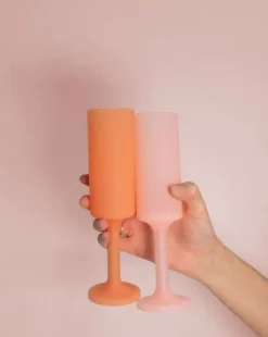Seff | Peach + Petal | Champagne Flutes