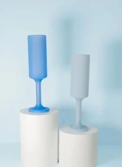 Seff | Sky + Kingfisher | Champagne Flutes