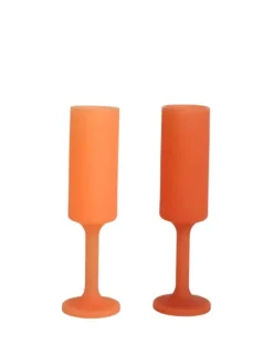 Seff | Terra + Peach | Champagne Flutes