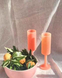 Seff | Terra + Peach | Champagne Flutes