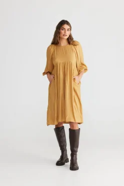 Shanty - Angel Wings Dress - Saffron Silk Womens Fashion