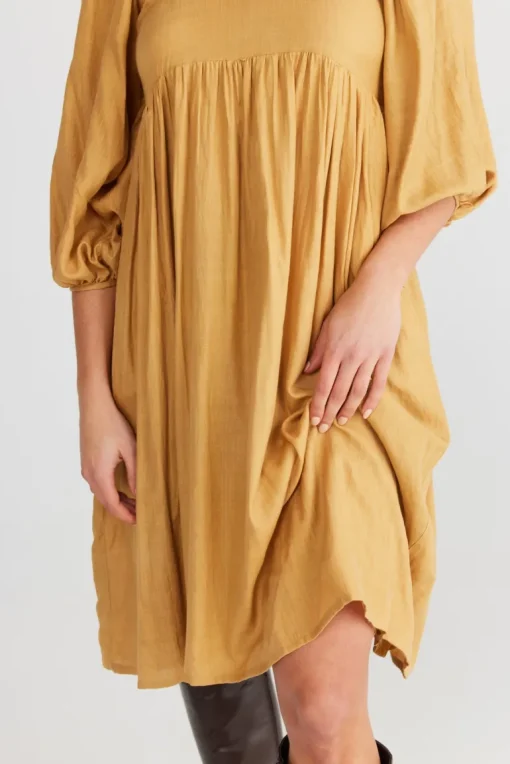 Shanty - Angel Wings Dress - Saffron Silk Womens Fashion