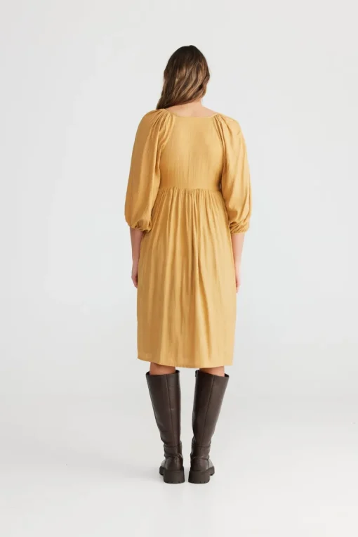 Shanty - Angel Wings Dress - Saffron Silk Womens Fashion