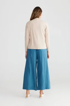 Shanty - Giorgio Long Sleeve Tee - Natural - Womens Fashion