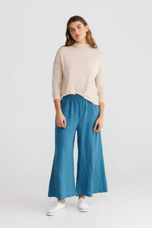 Shanty - Giorgio Long Sleeve Tee - Natural - Womens Fashion