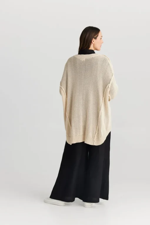 Shanty - Kasbah Long Sleeve Top - Ecru - Womens Fashion