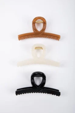 Slider Hair Claw - Black Gloss