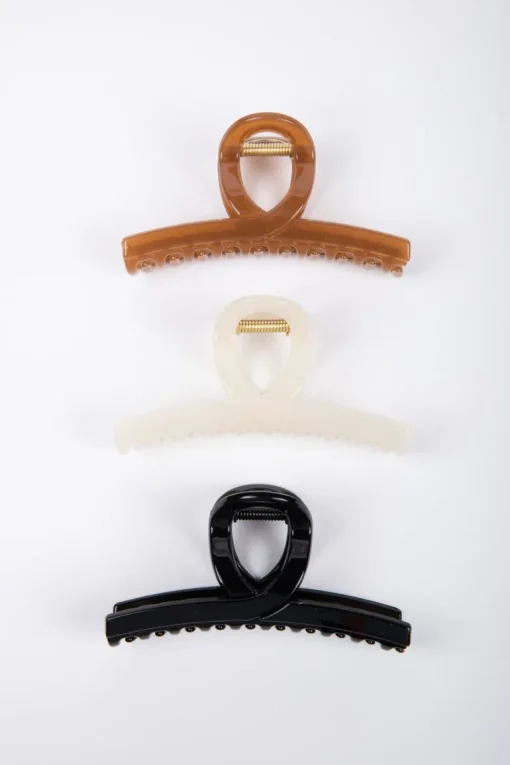Slider Hair Claw - Ivory Gloss