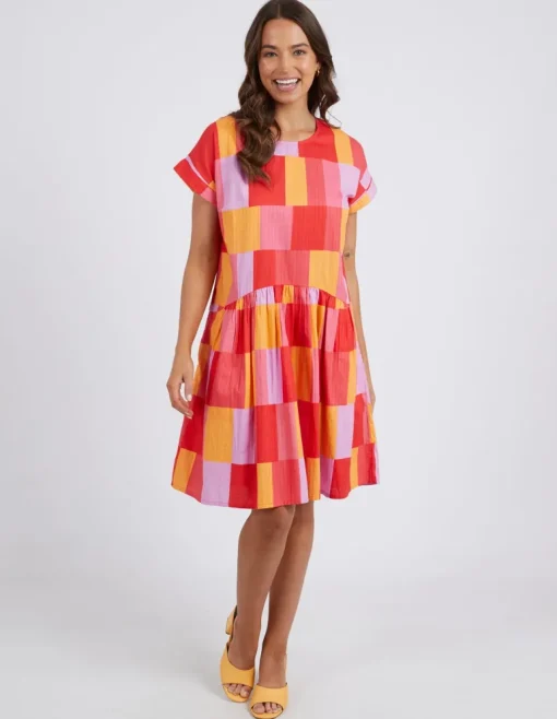 Soleil Check Dress