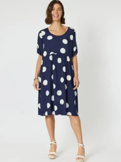 Spot The Dress - Navy
