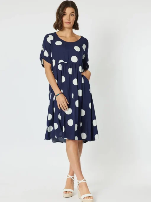 Spot The Dress - Navy