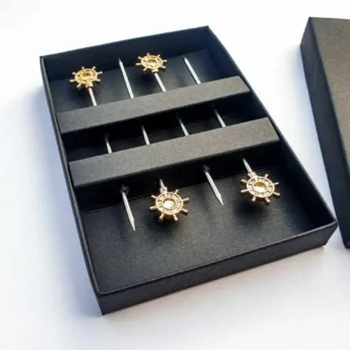 Steel & Brass Cocktail Picks