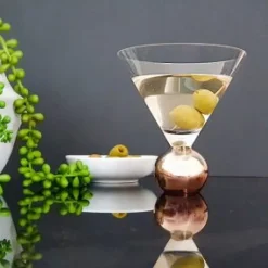 Stemless Martini Glass