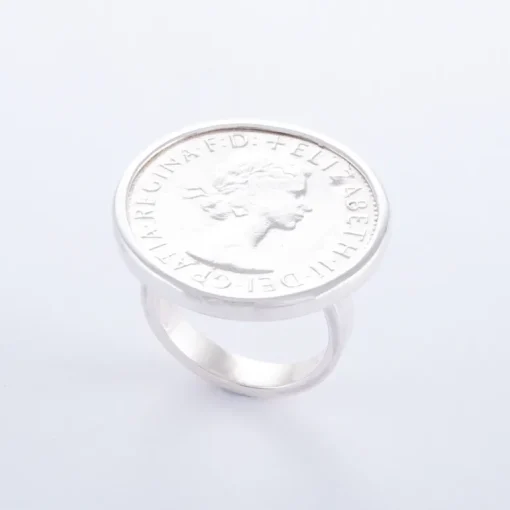 Sterling Silver Half Penny Ring