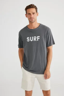 SURF TEE - CHARCOAL