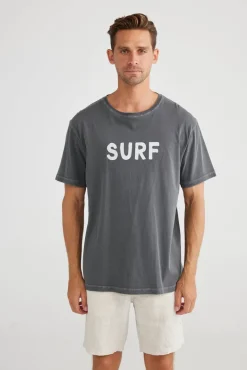 SURF TEE - CHARCOAL