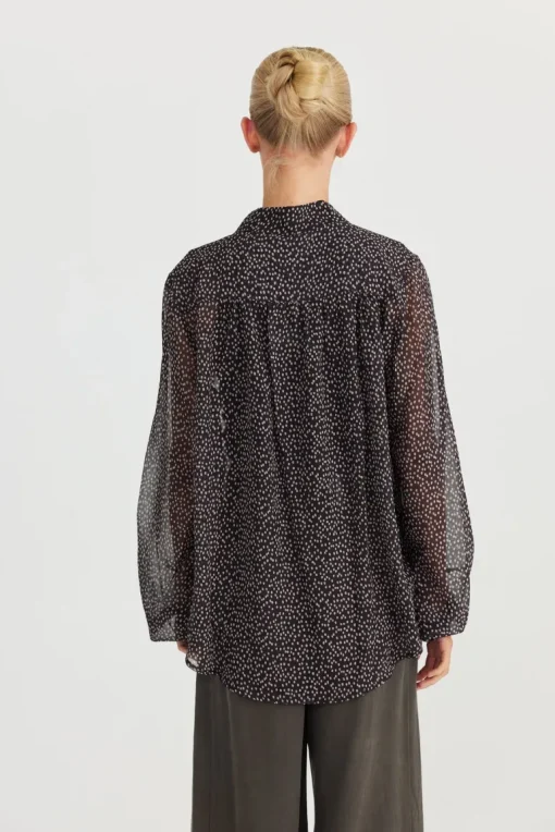 Sylvie Shirt | Black Taupe Spot