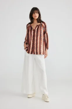 Talisman - Aquarius Top - Aztec - Womens Fashion
