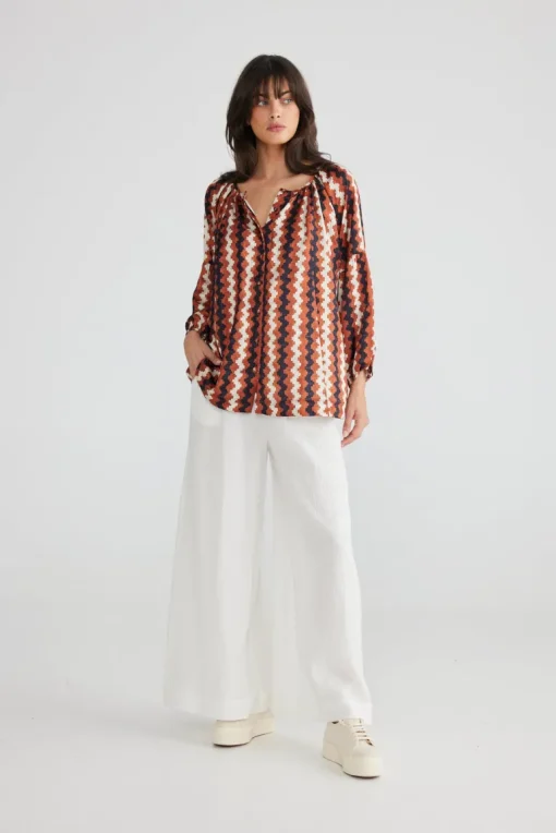 Talisman - Aquarius Top - Aztec - Womens Fashion