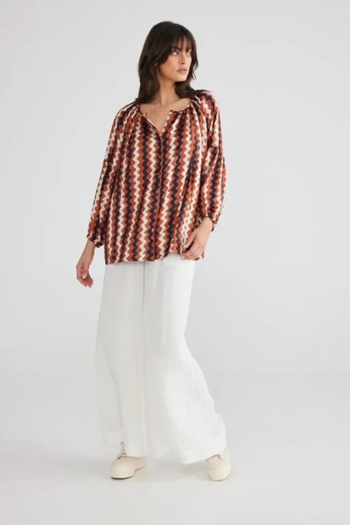 Talisman - Aquarius Top - Aztec - Womens Fashion