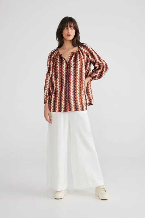 Talisman - Aquarius Top - Aztec - Womens Fashion