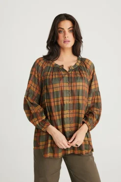 Talisman - Aquarius Top - Highlands Check - Womens Fashion