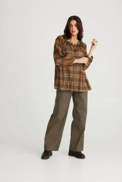 Talisman - Aquarius Top - Highlands Check - Womens Fashion