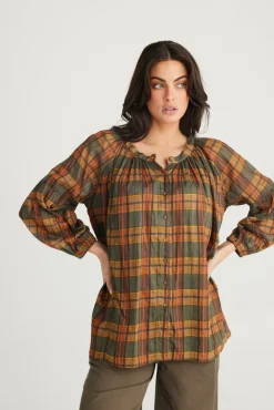 Talisman - Aquarius Top - Highlands Check - Womens Fashion