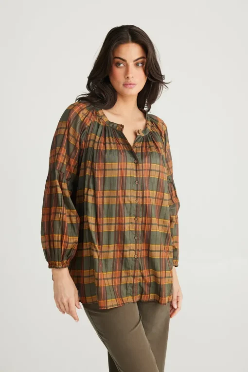 Talisman - Aquarius Top - Highlands Check - Womens Fashion