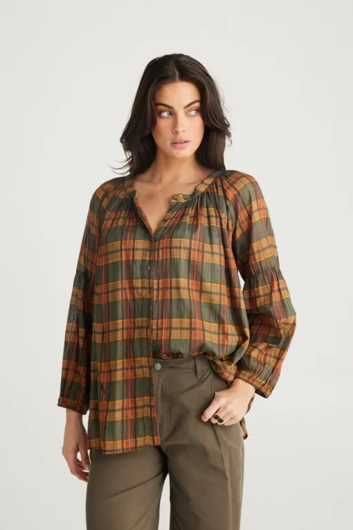 Talisman - Aquarius Top - Highlands Check - Womens Fashion
