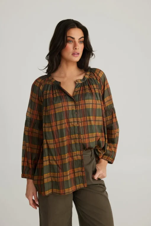 Talisman - Aquarius Top - Highlands Check - Womens Fashion