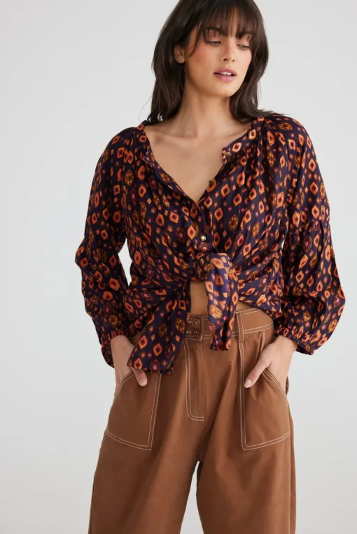 Talisman - Aquarius Top - Midnight Jewel - Womens Fashion
