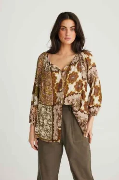 Talisman - Aquarius Top - Paisley Gardens - Womens Fashion