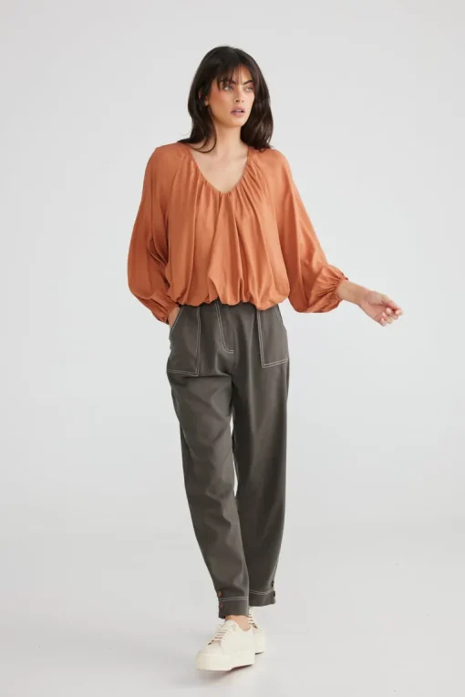 Talisman - Fleetwood Shirt - Caramel - Womens Fashion