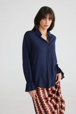 Talisman - Fleetwood Shirt - Navy - Womens Fashion