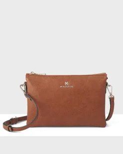 Tan | AVERY 3 COMPARTMENT CROSSBODY BAG