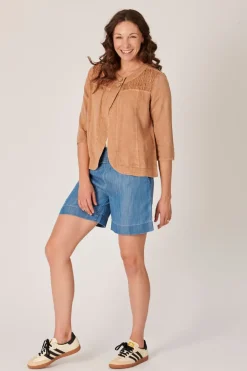 The LABoratory - Panel Jacket - Toffee - Womens Fashion