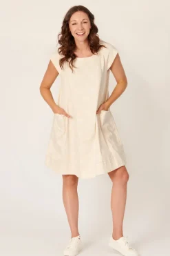 The LABoratory - Pleat Detail - Dress - Dove Floral - Womens Fashion